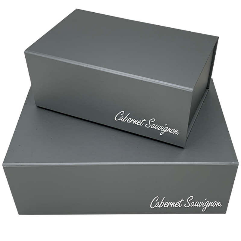 Caixa de armazenamento Dark Grey Folding Caixa personalizada Presente
