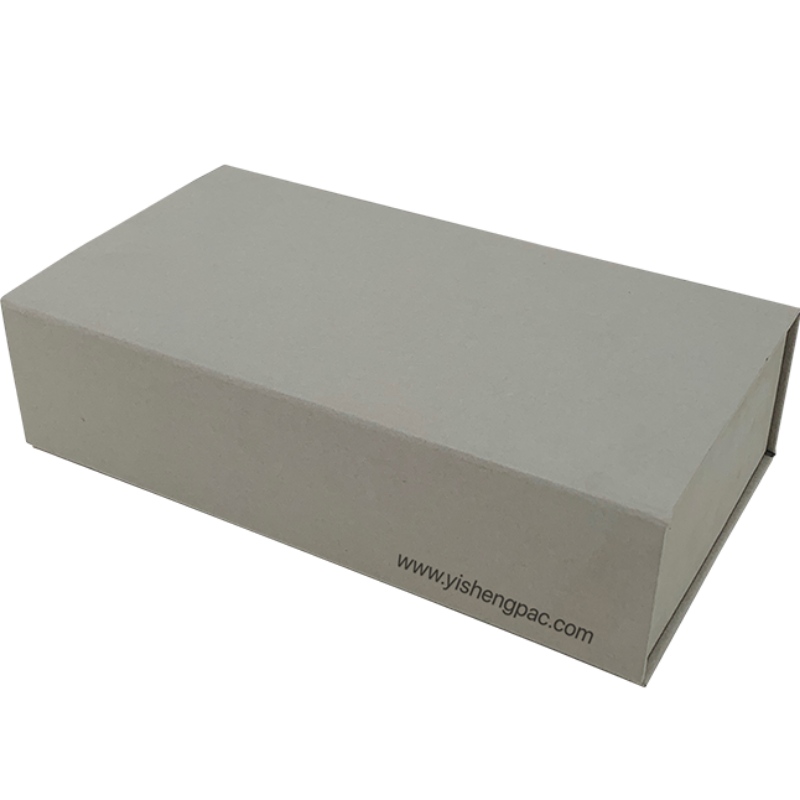 Caixa de presentes cinza com fecho magnético, caixa de presentes, caixa de papelão