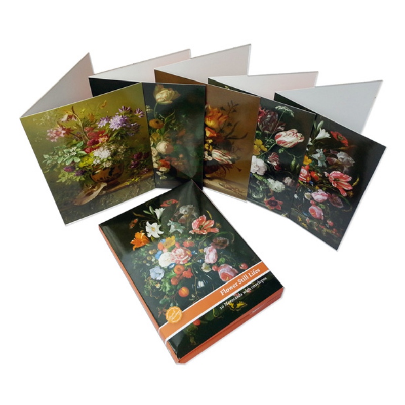 Cartões de apresentação de Flores Alcateia de dez, Cartões de nota com sobrescritos